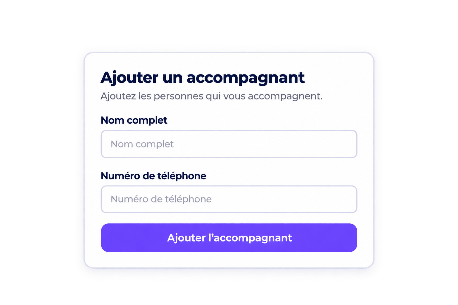 Accompagnants